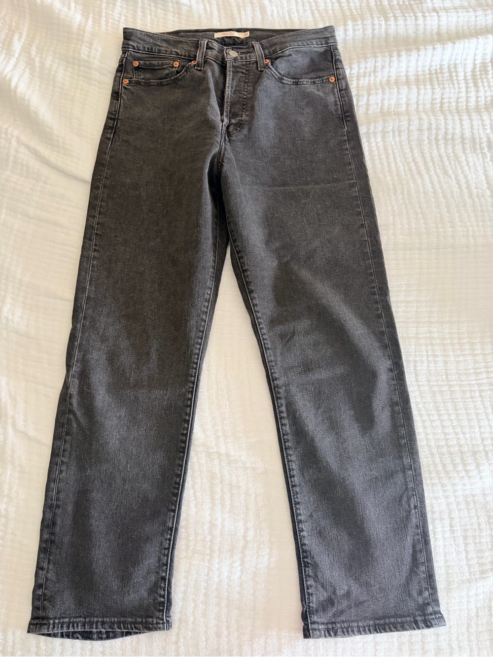 Levi's Women's Straight-Leg Jeans in Faded Black